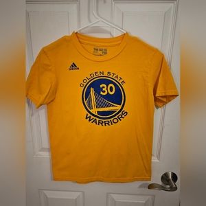 Adidas Golden State Warriors Steph Curry T-Shirt, Youth M, Used, Good Condition